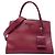 Prada Red Medium Saffiano Cuir Monochrome Top Handle Tote Rosso Bordò