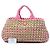 Tote in canapa di rafia rosa Prada - vista 7