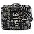 Vanity Beauty Case Chanel Black By the Sea Line Coco Print Canvas Nero