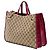 Tote Gucci Beige Medium GG Canvas Horsebit 1955 con catena - vista 2
