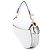 Borsa Saddle Dior bianca in pelle di vitello granulata Bianco - vista 2