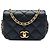 Chanel Black Mini Quilted Calfskin Nailed CC Flap Nero