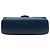 Chanel Blue Large Quilted Shiny Sheepskin Burgundy Rocks Flap Blu scuro - vista 3