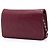 Wallet On Chain Carteira com corrente Chanel em couro de vitelo com relevo Red CC e camélia Vermelho Bordeaux - vista 2