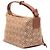 LOEWE Borsa Cubi in tela Anagram marrone Small - vista 2