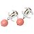 Orecchini a clip Chanel White CC Placcati Oro con Sfera in Resina Bianco