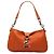 Borsa a tracolla Miu Miu in pelle granulata arancione