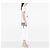 Saint Laurent Borsa a Tracolla Kate in Pelle di Vitello Metallizzata Argento Piccola con Nappina - vista 5