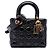 Dior Black Small Crinkled Patent Cannage My ABCDior Lady Dior Nero