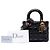 Dior Black Small Crinkled Patent Cannage My ABCDior Lady Dior Nero - vista 7