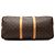 Louis Vuitton Marrone Monogram Keepall Bandouliere 50 - vista 3