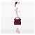 Borsa Bartow in pelle rossa Burberry Rosso Bordò - vista 6