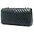 Chanel Green CC Chevron Lambskin Single Flap Verde Verde scuro - vista 2