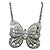 Collana Butterfly in Diamante De Beers Argento