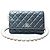 Chanel black sheepskin pearl chain bag