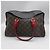 Borsa a tracolla Louis Vuitton Tuileries Besace Color Block Marrone Nero Rosso - vista 2