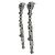 Orecchini a lobo Chanel Gray and Silver Marrone Argento - vista 2