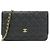 Catena per portafoglio Chanel Timeless Classic Line AP0250 Nero Bordò