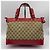 Borsa Tote Gucci Monogram Canvas Heart Charm Rosso Beige - vista 2
