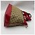 Borsa Tote Gucci Monogram Canvas Heart Charm Rosso Beige - vista 3