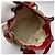 Borsa Tote Gucci Monogram Canvas Heart Charm Rosso Beige - vista 8