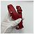 Borsa Tote Gucci Monogram Canvas Heart Charm Rosso Beige - vista 9