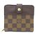 Portafoglio Compact Zip Louis Vuitton Damier Damier ebene