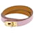 Hermès Bracelet Charme Hermes Mini Kelly Double Tour Rose Doré  - vue 1