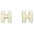Hermès Orecchini Pop H MINI 608002FO Bianco D'oro  - vista 1