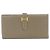 Hermès Cartera Hermes Bearn Soufflé Gris pardo