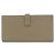Hermès Cartera Hermes Bearn Soufflé Gris pardo - vista 2