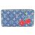 Cartera Zippy en denim Monogram Cherry Louis Vuitton Azul