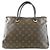 Borsa Louis Vuitton Monogram Pallas Marrone Rosso - vista 2