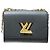 Borsa Louis Vuitton Twist MM in pelle Epi Nero
