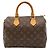 Borsa Louis Vuitton Monogram Speedy 25 Marrone