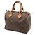 Borsa Louis Vuitton Monogram Speedy 25 Marrone - vista 3