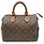 Borsa Louis Vuitton Monogram Speedy 25 Marrone - vista 2