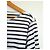Camiseta marinera a rayas Chanel con logo CC Negro Blanco - vista 3