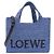 Borsa Loewe Font Tote Small Blu chiaro