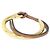 Bracciale rigido in pelle marrone Loewe