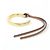 Bracciale rigido in pelle marrone Loewe - vista 3