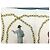Hermès FASCIA VINTAGE HERMES CNEP LES BANQUIERS 1955 QUADRATO DI SETA 90 BLU - vista 14