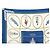 Hermès FASCIA VINTAGE HERMES CNEP LES BANQUIERS 1955 QUADRATO DI SETA 90 BLU - vista 2