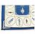Hermès FASCIA VINTAGE HERMES CNEP LES BANQUIERS 1955 QUADRATO DI SETA 90 BLU - vista 5