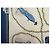 Hermès FASCIA VINTAGE HERMES CNEP LES BANQUIERS 1955 QUADRATO DI SETA 90 BLU - vista 8