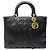 BORSA A SPALLA CHRISTIAN DIOR LADY LARGE IN PELLE CANNAGE NERA Nero