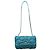 Timeless Bolsa de ombro acolchoada Chanel Large Chesterfield em couro de bezerro turquesa