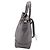 Gucci Small Bree Micro Guccissima Handtasche aus grauem Leder - Ansicht 3