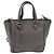 Gucci Small Bree Micro Guccissima Handtasche aus grauem Leder - Ansicht 4