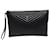 Yves Saint Laurent Pochette Saint Laurent Cassandre Matelassé en cuir de veau noir  - vue 1